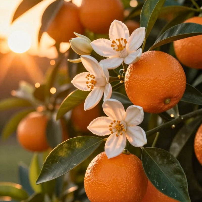 Mediterranean orange blossom scent similar to Diptyque Choisa white floral citrus notes & neroli scented luxury home fragrance range 